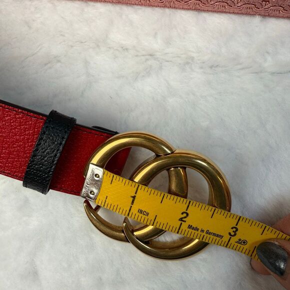 Gucci Gg Marmont Wide Belt In Black - Picture 8 of 14